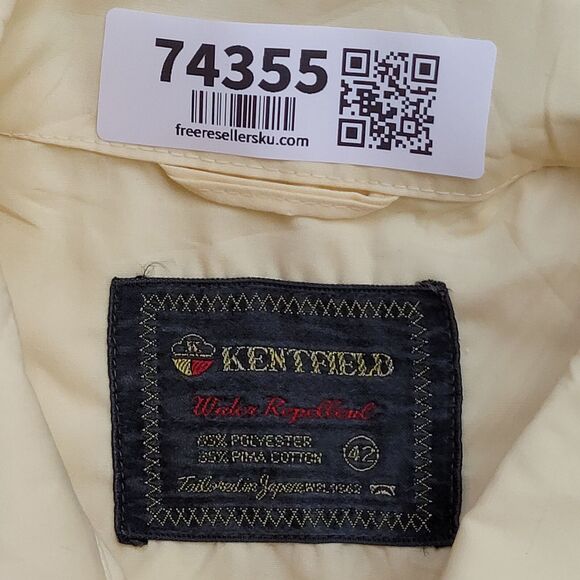 Vintage 80s Blouson Jacket Large 42 24x24 Yellow - Picture 7 of 11